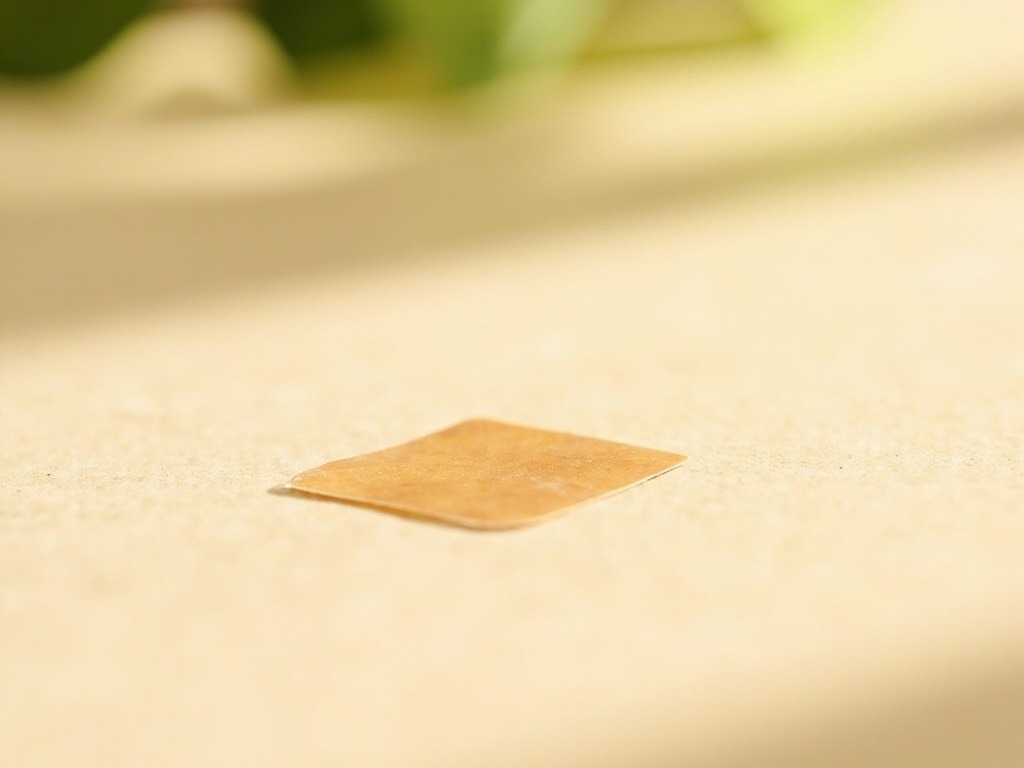 What Certifications Do Medical Patches Need for Export: A Practical Walk-Through A small tan adhesive patch sample on a plain beige surface with soft side light
