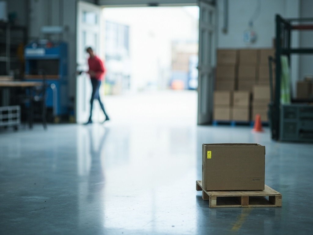 How to Choose a Patch Manufacturer in China: 10 Practical Checks for a First Audit Clean empty factory floor with a single cardboard pallet and a clean-room door in the background